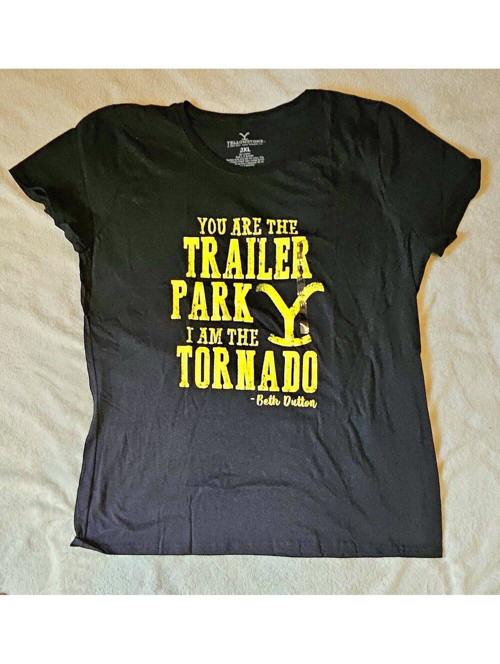 Yellowstone Dutton Ranch Beth Dutton Tornado Trailer Size 2XL XXL T - Shirt